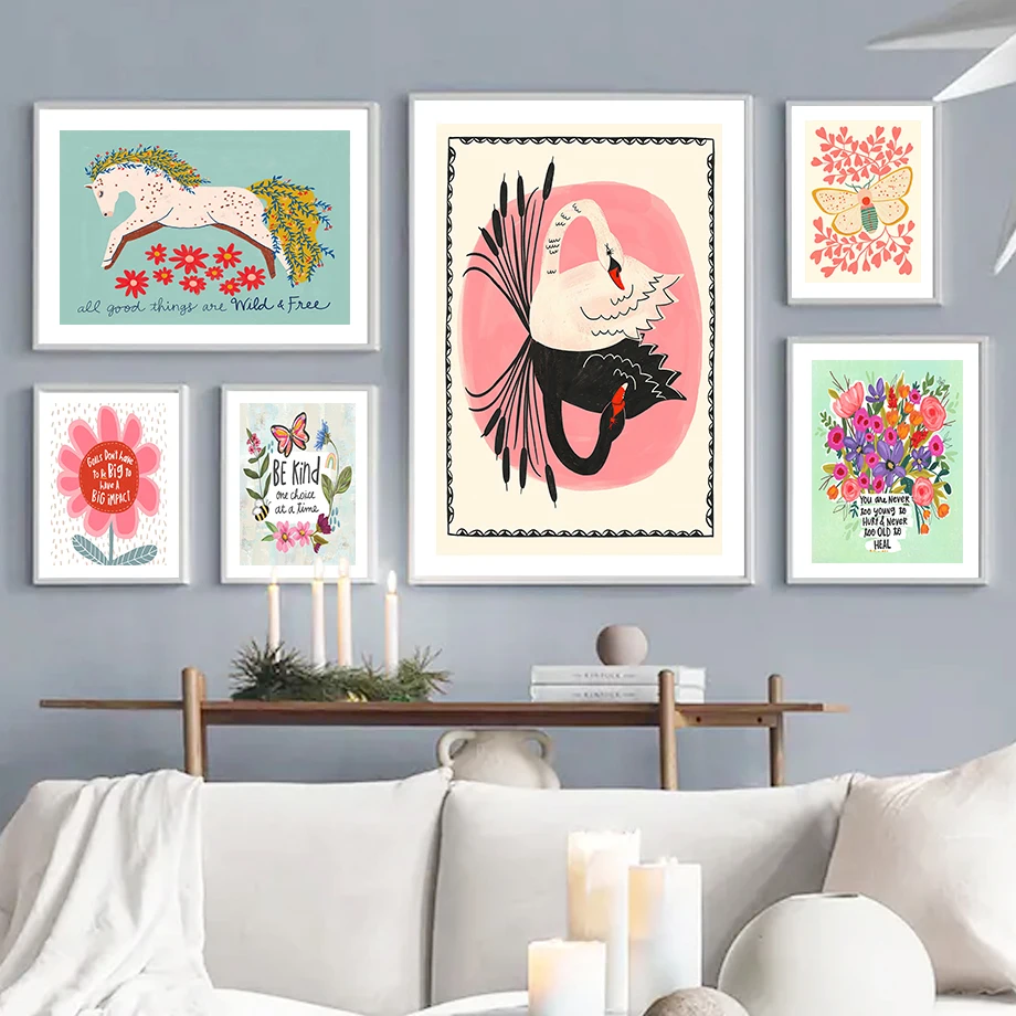 Inspirational Quotes Art Posters And Prints Swan Flower Butterfly Boho Canvas Painting Wall Pictures For Living Room Home Decor
Inspirational Quotes Art Posters And Prints Swan Flower Butterfly Boho Canvas Painting Wall Pictures For Living Room Home Decor