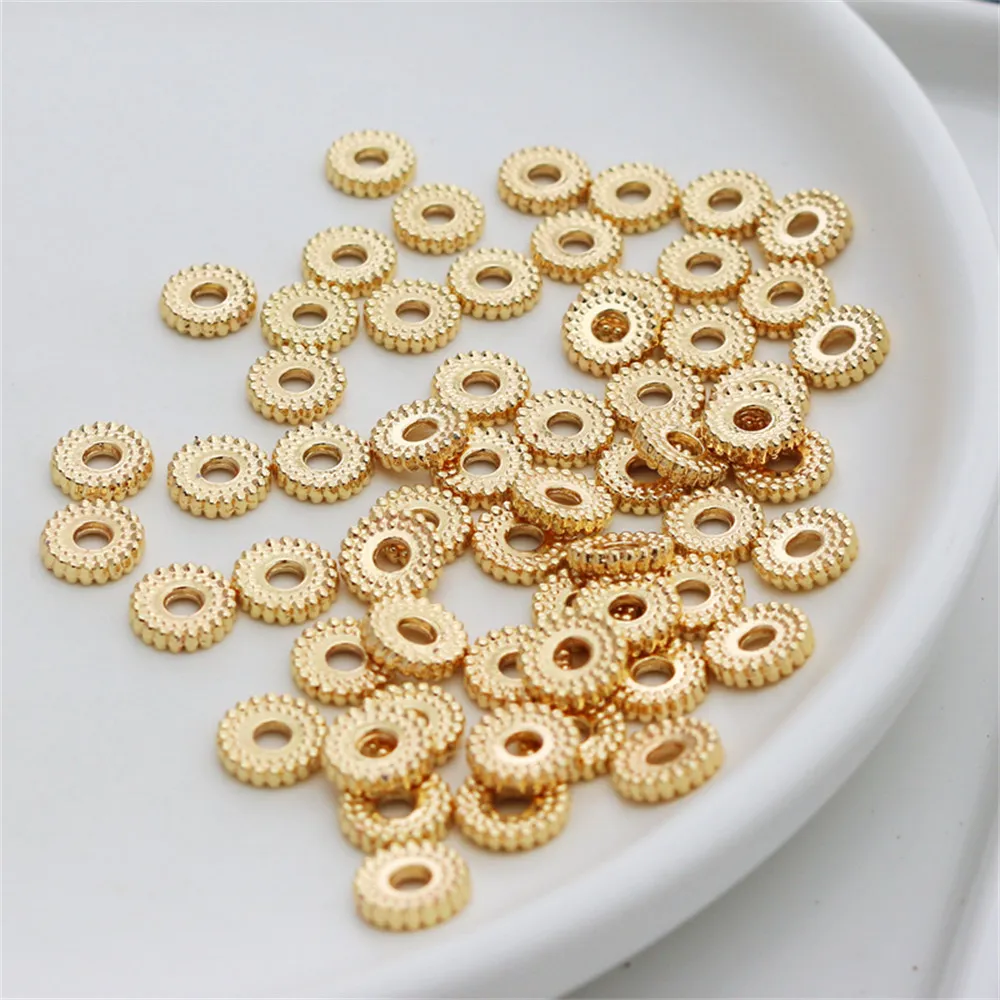 14k gold wrapped Fried Dough Twists trimming tire grain 6mm/8mm spacer loose beads diy hand jewelry with beads
14k gold wrapped Fried Dough Twists trimming tire grain 6mm/8mm spacer loose beads diy hand jewelry with beads