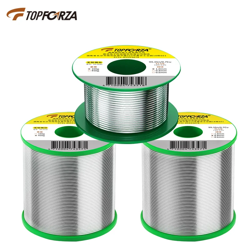 Topforza Soldering Wire Flux-core Solder Lead Free Solder Tin for Soldering 0.8mm 450g 2.2% Soldering Wire Roll Melt Rosin Core
Topforza Soldering Wire Flux-core Solder Lead Free Solder Tin for Soldering 0.8mm 450g 2.2% Soldering Wire Roll Melt Rosin Core
