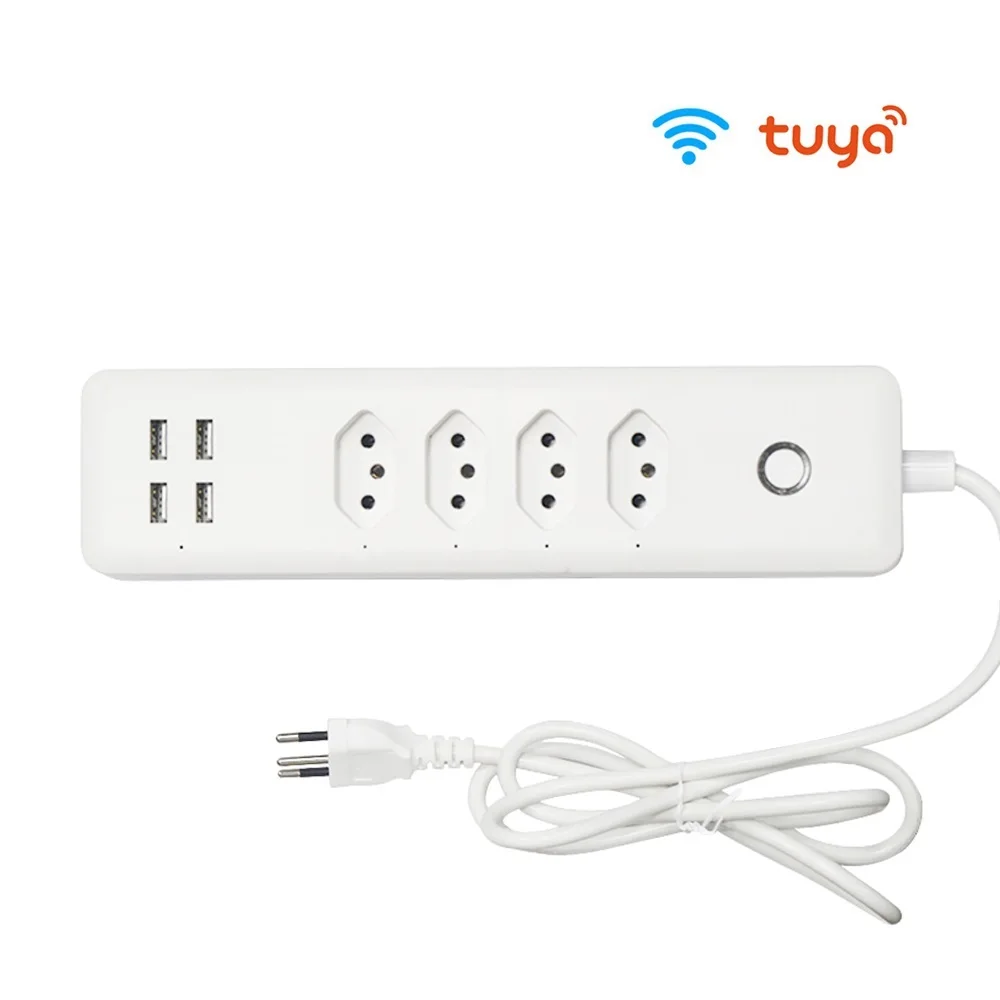 . Brazil WiFi Smart Power Strip with 4 Outlets 4USB Ports ,1.4m Extension Cord Voice works with Alexa, Google Home
. Brazil WiFi Smart Power Strip with 4 Outlets 4USB Ports ,1.4m Extension Cord Voice works with Alexa, Google Home