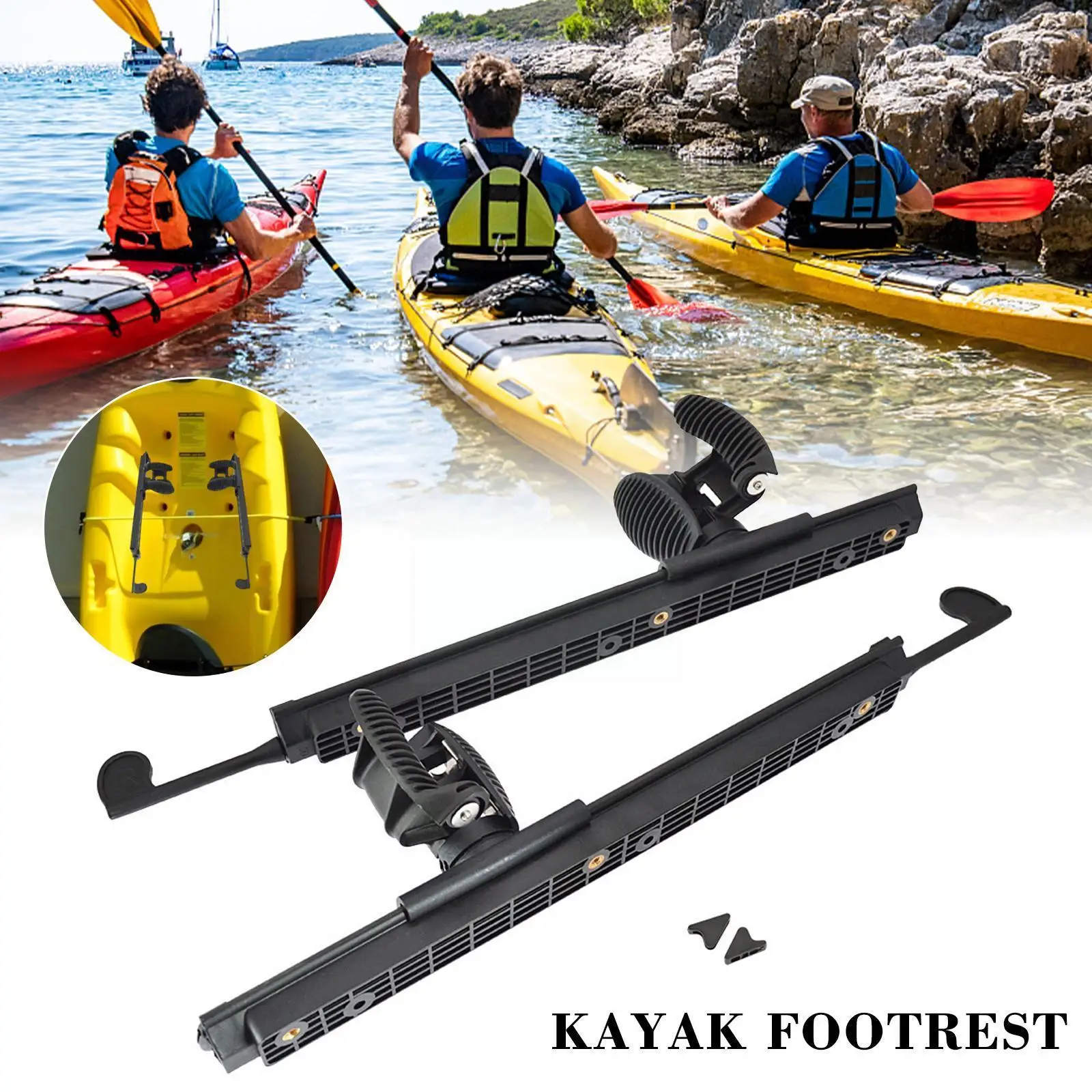 56cm Kayak Footrest Multifunction Adjustable Foot Braces Pedal Kits For Cruise Control System Canoe Accessories Black N0v1
56cm Kayak Footrest Multifunction Adjustable Foot Braces Pedal Kits For Cruise Control System Canoe Accessories Black N0v1