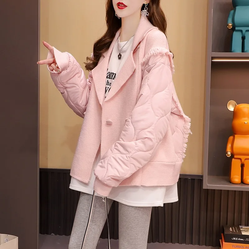 Spliced Korean Version Chic Fashion Women Cardigan Sweater Autumn Winter New Loose Slim Knit Female Jacket Coats
Spliced Korean Version Chic Fashion Women Cardigan Sweater Autumn Winter New Loose Slim Knit Female Jacket Coats