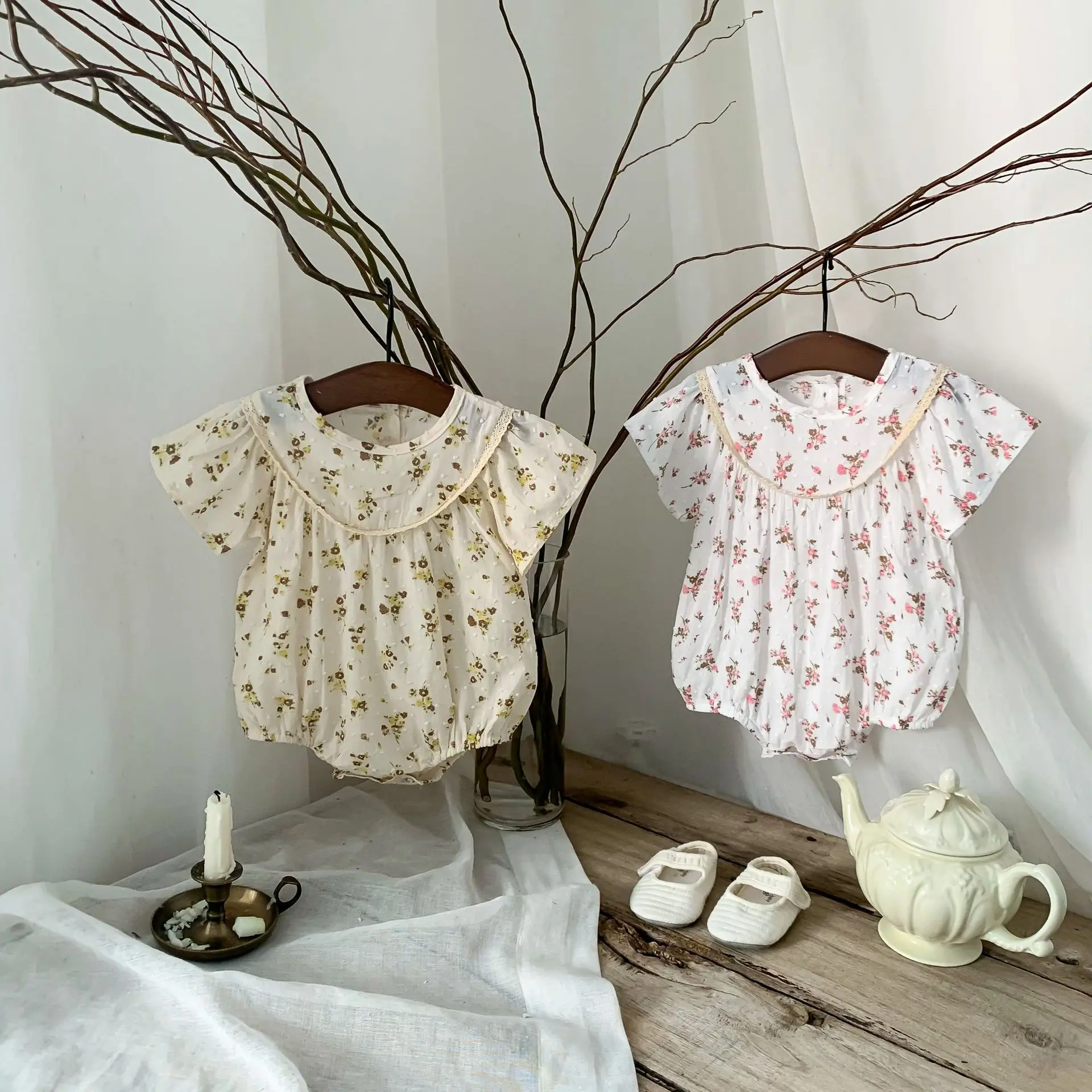Korean Baby Rompers Summer flower Infant girls One-piece Short Sleeve New Born Cotton Clothes Baby Girl Bodysuit Infant Onesies
Korean Baby Rompers Summer flower Infant girls One-piece Short Sleeve New Born Cotton Clothes Baby Girl Bodysuit Infant Onesies