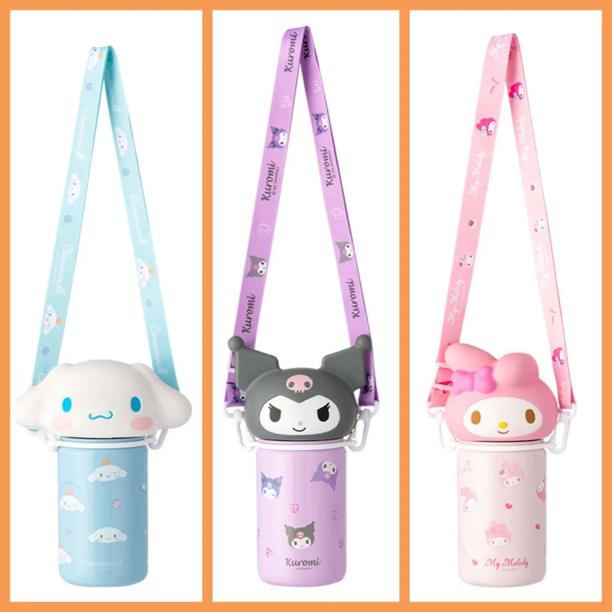 Anime Kawaii Sanrios Kuromi My Melody Cinnamoroll Decompression Doll Vacuum Cup Student Crossbody Water Cup Birthday Present
Anime Kawaii Sanrios Kuromi My Melody Cinnamoroll Decompression Doll Vacuum Cup Student Crossbody Water Cup Birthday Present