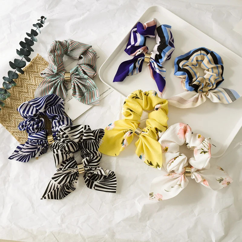 New Fashion Buckle Geometric Print Bowknot Scrunchies Hair Ties Elastic Hair Bands Hair Rope Ponytail Holder Hair Accessories
New Fashion Buckle Geometric Print Bowknot Scrunchies Hair Ties Elastic Hair Bands Hair Rope Ponytail Holder Hair Accessories
