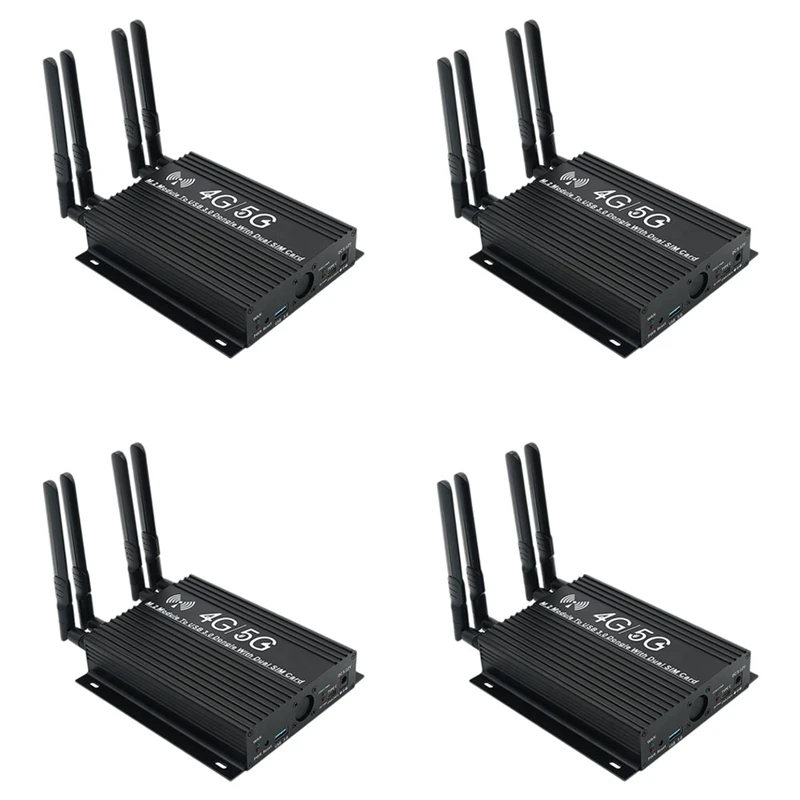 4X NGFF(M.2) 4G/5G Module To USB 3.0 Adapter With Cooler Fan/Dual SIM Card Slot And Auxiliary Power
4X NGFF(M.2) 4G/5G Module To USB 3.0 Adapter With Cooler Fan/Dual SIM Card Slot And Auxiliary Power