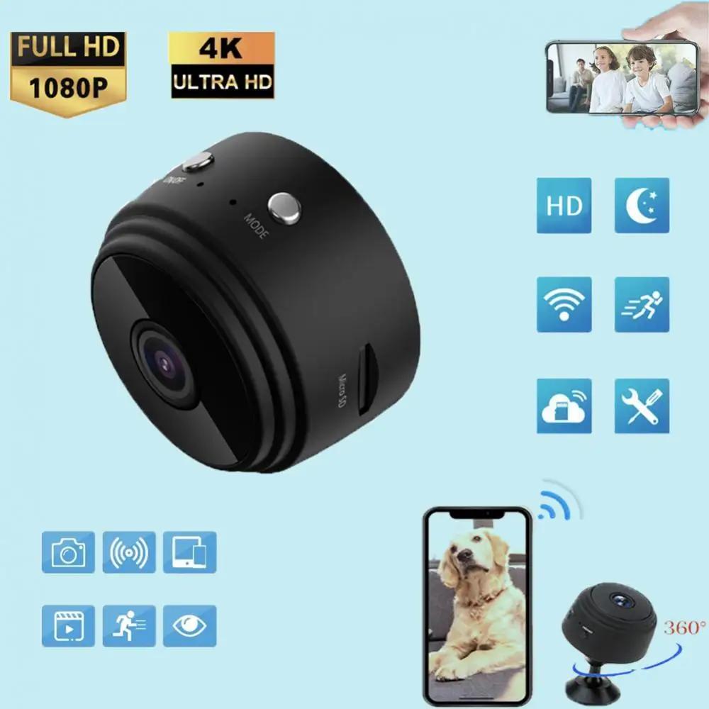 Мини-камера A9 1080P HD инфракрасное ночное видение WiFi Мини IP-камера Радионяня дистанционное управление присоска видеорегистратор Спорт DV
Мини-камера A9 1080P HD инфракрасное ночное видение WiFi Мини IP-камера Радионяня дистанционное управление присоска видеорегистратор Спорт DV