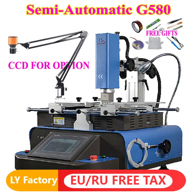 G580 Bga Rework Station 3 Zones Hot Air Soldering Machine for Motherboard Chip PCB Laptops Game Consoles Refurbished Repair
G580 Bga Rework Station 3 Zones Hot Air Soldering Machine for Motherboard Chip PCB Laptops Game Consoles Refurbished Repair