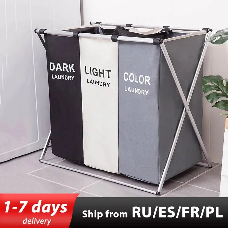 Laundry Basket Dirty Clothes Storage Basket Three Grid Organizer Basket Collapsible Large Laundry Hamper Waterproof Home New
Laundry Basket Dirty Clothes Storage Basket Three Grid Organizer Basket Collapsible Large Laundry Hamper Waterproof Home New