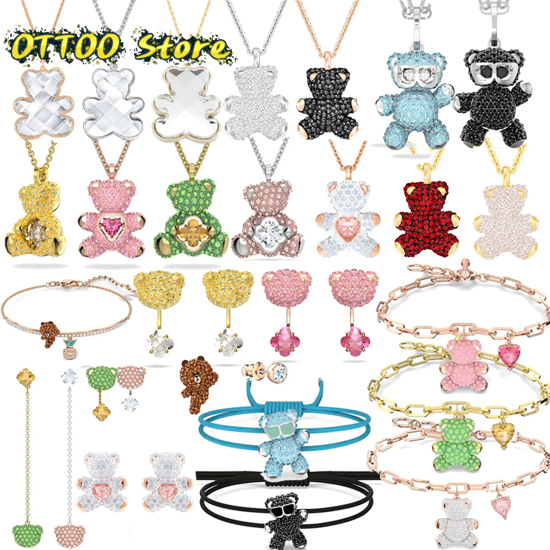 Original Swa Fashion Fine Jewelry Elements Necklace Bracelet Earrings Flower of Life Shining Teddy Crystal Lady Romantic Gift
Original Swa Fashion Fine Jewelry Elements Necklace Bracelet Earrings Flower of Life Shining Teddy Crystal Lady Romantic Gift
