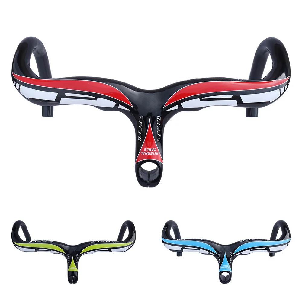 carbon handlebar Full Carbon Fiber Road Bicycle Integrated Handlebar with stem Carbon Road Handlebar Bike Parts 28.6mm FCFB
carbon handlebar Full Carbon Fiber Road Bicycle Integrated Handlebar with stem Carbon Road Handlebar Bike Parts 28.6mm FCFB