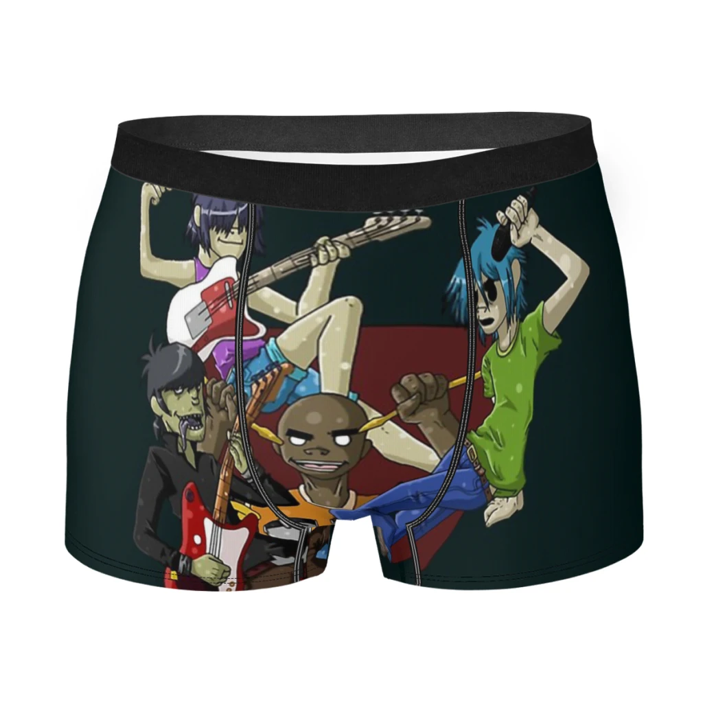 

In April We Wear Blue Gorillaz Virtual Band Underpants Cotton Panties Man Underwear Ventilate Shorts Boxer Briefs