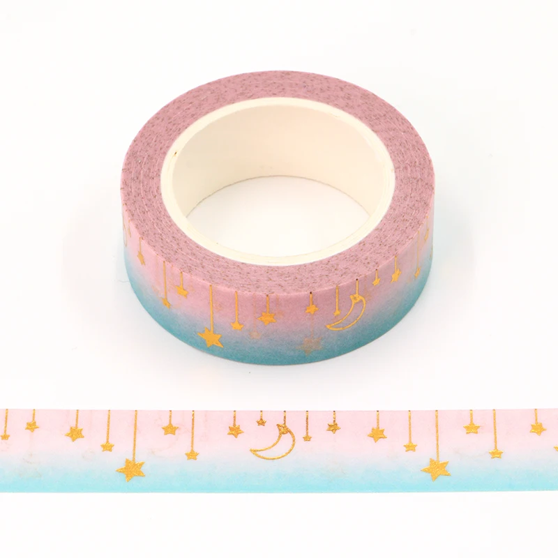 2022 NEW 1PC 15MM*10M Decorative Gold Foil Stars Moon Washi Tape Scrapbooking Stationery Office Supply Masking Tape
2022 NEW 1PC 15MM*10M Decorative Gold Foil Stars Moon Washi Tape Scrapbooking Stationery Office Supply Masking Tape