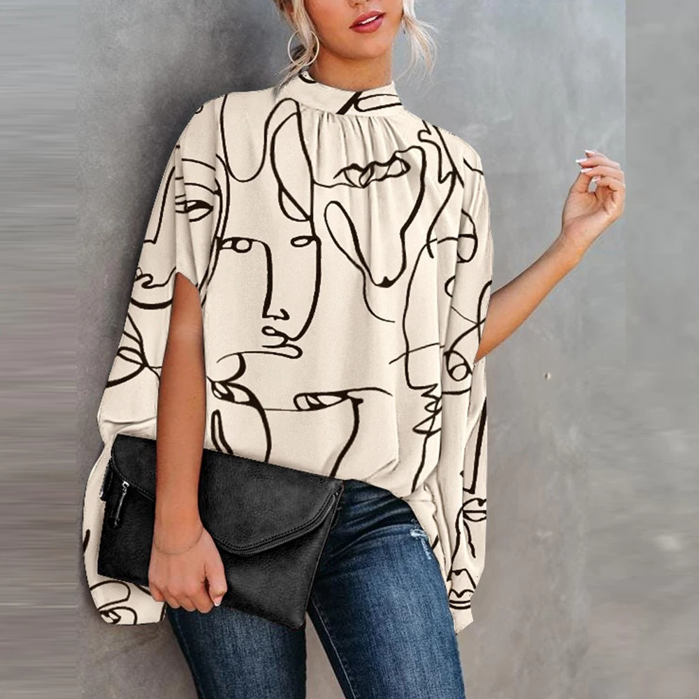Vintage Pullovers Summer Women's Tops Fashion Casual Loose Letter Print Slit Crew Neck Doll Sleeves Versatile Harajuku Tops
Vintage Pullovers Summer Women's Tops Fashion Casual Loose Letter Print Slit Crew Neck Doll Sleeves Versatile Harajuku Tops