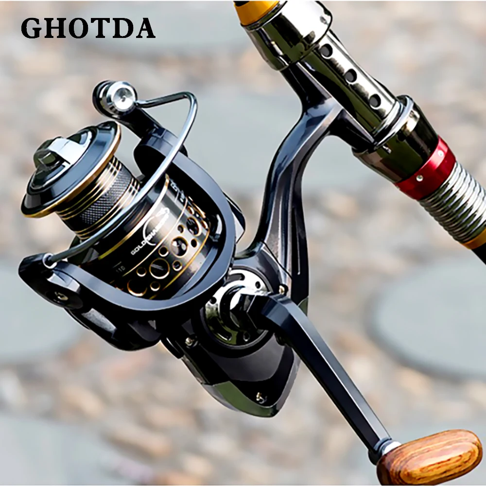 Катушка рыболовная GHOTDA Легкая металлическая, 5,2: 1, 2000/3000/4000/5000/6000/7000 
Катушка рыболовная GHOTDA Легкая металлическая, 5,2: 1, 2000/3000/4000/5000/6000/7000