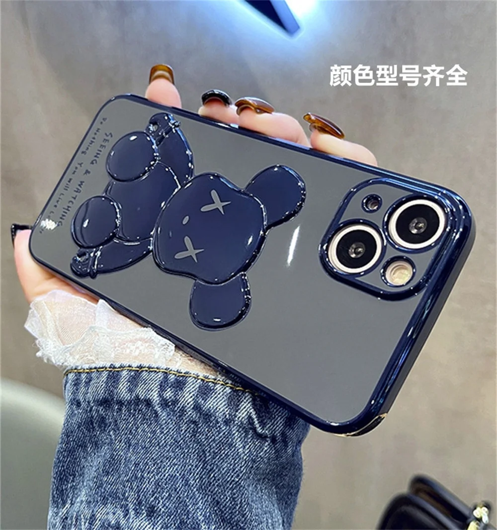 Stereoscopic Violent Bear Protective Case for iPhone 14p Phone Case Apple 13 Electroplated Silicone 12 Protective Case Xsmax
Stereoscopic Violent Bear Protective Case for iPhone 14p Phone Case Apple 13 Electroplated Silicone 12 Protective Case Xsmax