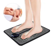 EMS Electric Foot Massager Mat Tens Muscle Stimulator Foldable Foot Cushion Pad Pulse Acupuncture Pain Relief Blood Circulation