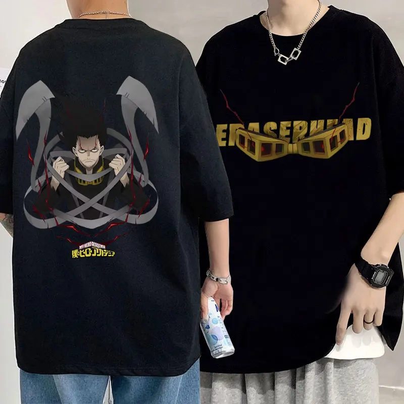 Japanese Anime My Hero Academia Eraser Head Graphic T-shirt Men Women Casual Oversized Short Sleeve Male Aizawa Shouta T Shirts
Japanese Anime My Hero Academia Eraser Head Graphic T-shirt Men Women Casual Oversized Short Sleeve Male Aizawa Shouta T Shirts