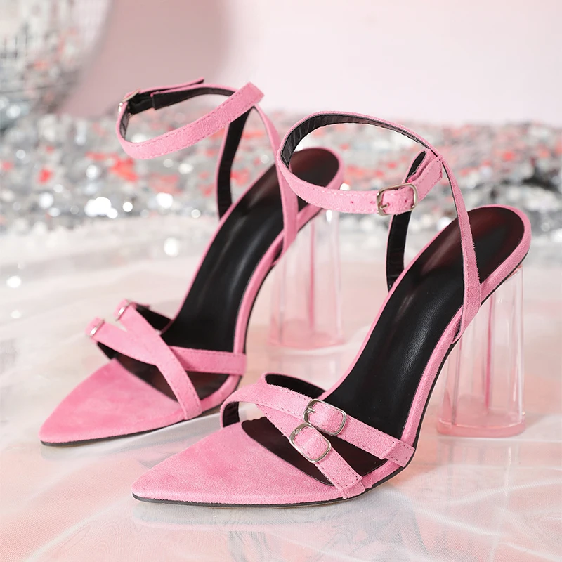 ZOOKERLIN Summer Women Sandal PVC Crystal Thick Heel Peep Toe Back Strap Elastic Band Elegant Fashion Shoes Ladies Buckle Hollow
ZOOKERLIN Summer Women Sandal PVC Crystal Thick Heel Peep Toe Back Strap Elastic Band Elegant Fashion Shoes Ladies Buckle Hollow