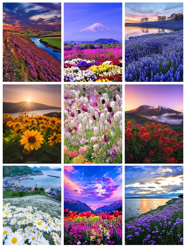 Landscape 5D Diamond Painting Tulip Hydrangea Wisteria Full Diamond Mosaic Diamond Embroidery Kit DIY Rhinestone Home Decoration
Landscape 5D Diamond Painting Tulip Hydrangea Wisteria Full Diamond Mosaic Diamond Embroidery Kit DIY Rhinestone Home Decoration