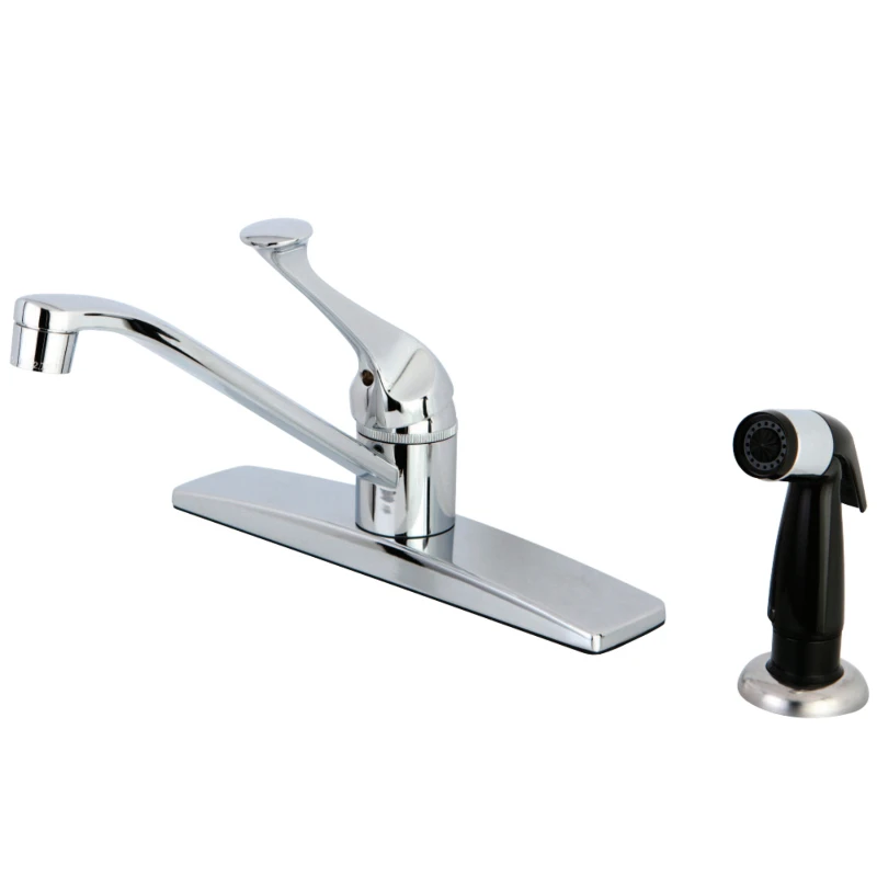 Kingston Brass FB0572 Columbia Single Handle Kitchen Faucet with Sprayer, Polished Chrome
Kingston Brass FB0572 Columbia Single Handle Kitchen Faucet with Sprayer, Polished Chrome