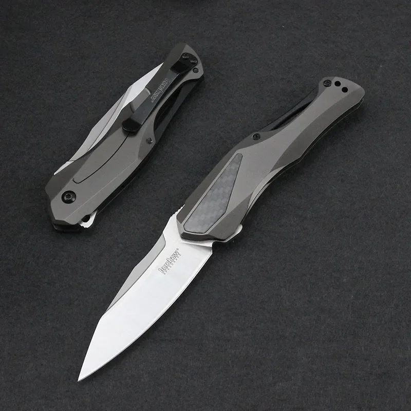

Kershaw 5500 Collateral KVT Assisted Flipper Knife 3.4" D2 Two-Tone Drop Point Blade With Carbon Fiber Insert Handle EDC Tools