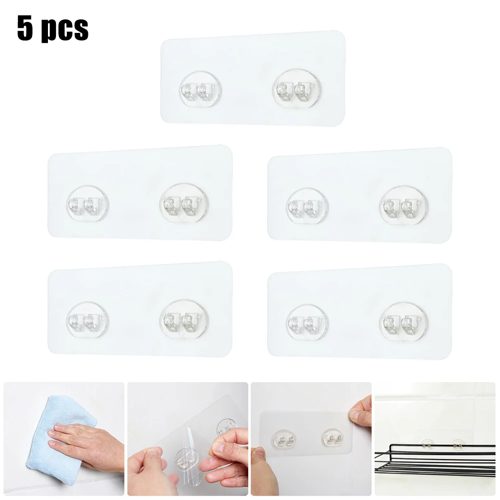 5pcs Durable Waterproof Transparent Wall Shelf Sticker Rack Dustproof Waterproof Sticking Hook Househosy Kitchen Decor
5pcs Durable Waterproof Transparent Wall Shelf Sticker Rack Dustproof Waterproof Sticking Hook Househosy Kitchen Decor