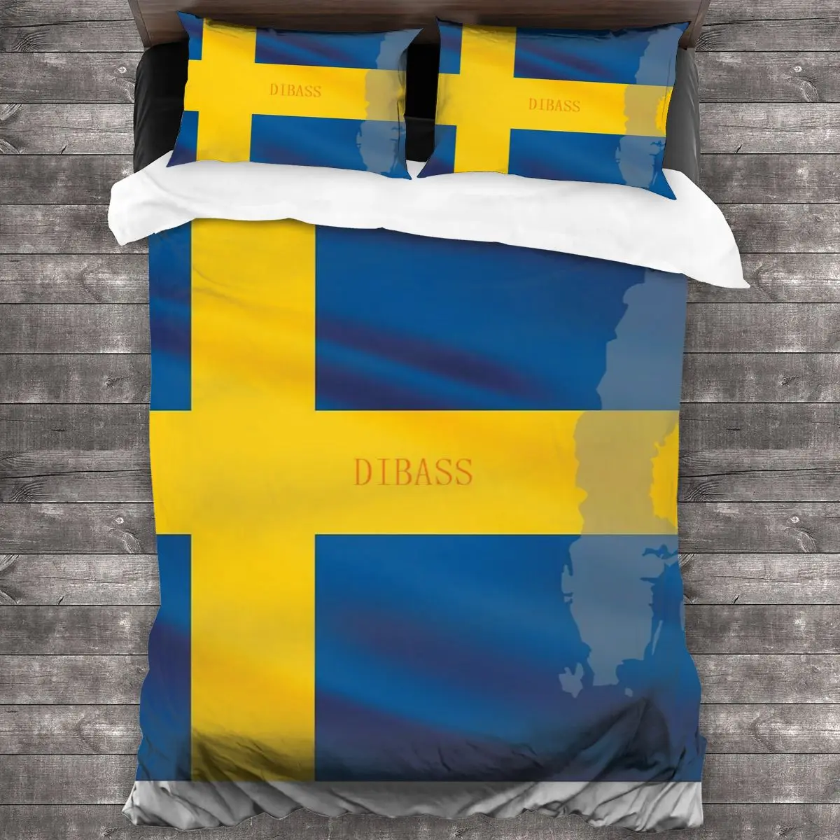 Sweden Flag Soft Microfiber Comforter Set with 2 Pillowcase, Quilt Cover With Zipper Closure King Size Comforter Cover
Sweden Flag Soft Microfiber Comforter Set with 2 Pillowcase, Quilt Cover With Zipper Closure King Size Comforter Cover