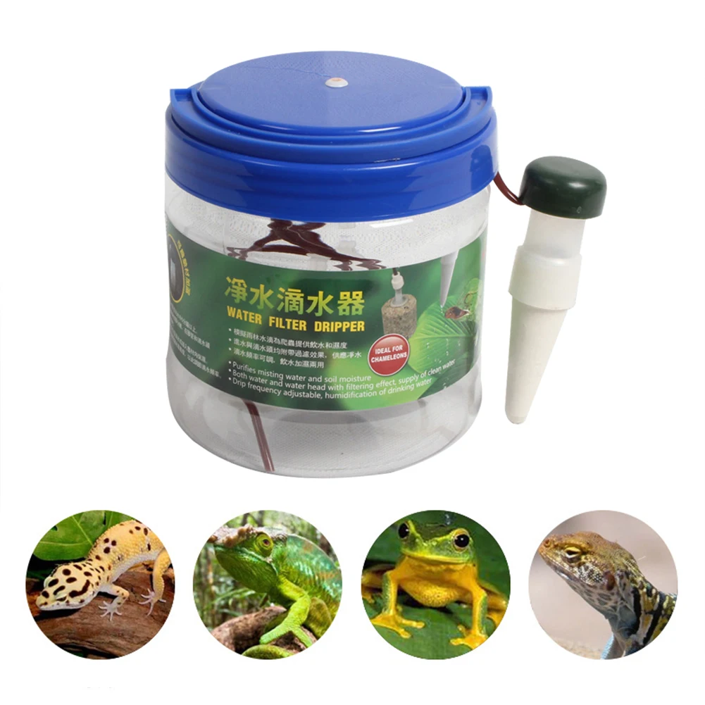Chameleon Water Drinker Rainforest Cylinder Reptile Humidifier Flower Automatic Watering Sprinkler Pet Drinking Fountain Lizard
Chameleon Water Drinker Rainforest Cylinder Reptile Humidifier Flower Automatic Watering Sprinkler Pet Drinking Fountain Lizard