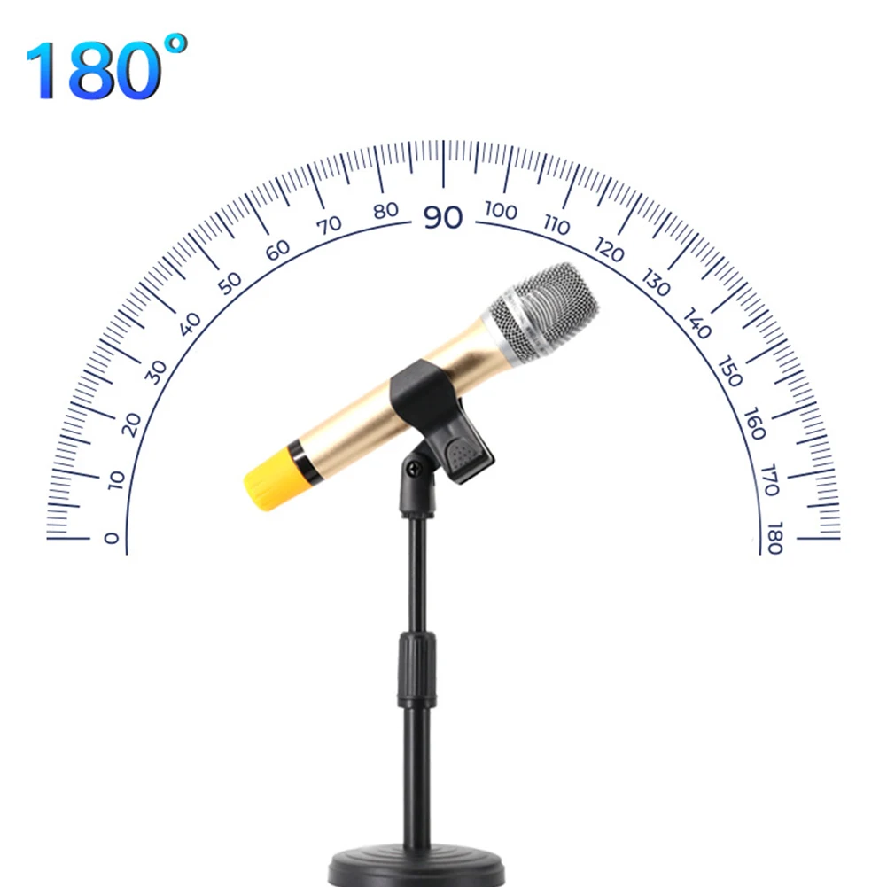 Mico Stand Desktop 1*Microphone Stand Mic Holder Plastic Round Base With Adjustable Height Approx.400g Bracket
Mico Stand Desktop 1*Microphone Stand Mic Holder Plastic Round Base With Adjustable Height Approx.400g Bracket