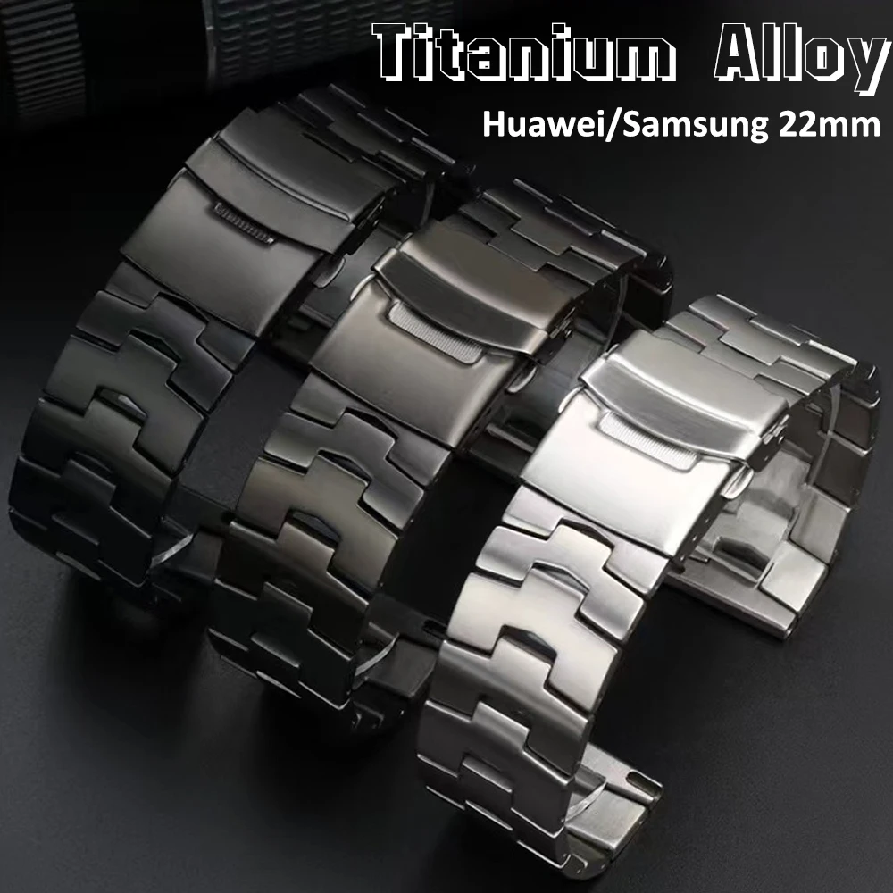 Titanium Alloy Band for Samsung Galaxy watch 3 45mm Sports S3 for Seiko Luxury Steel Bracelet for Huawei GT3 2e Pro 42/46 Strap
Titanium Alloy Band for Samsung Galaxy watch 3 45mm Sports S3 for Seiko Luxury Steel Bracelet for Huawei GT3 2e Pro 42/46 Strap