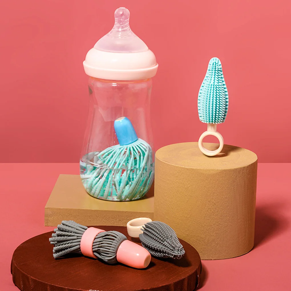 2pcs/Set Silicone Bottle Brush 360 Degree Rotating Shake Insulation Cup Cleaner Travel Portable Heat-resisting Baby Bottle Brush
2pcs/Set Silicone Bottle Brush 360 Degree Rotating Shake Insulation Cup Cleaner Travel Portable Heat-resisting Baby Bottle Brush