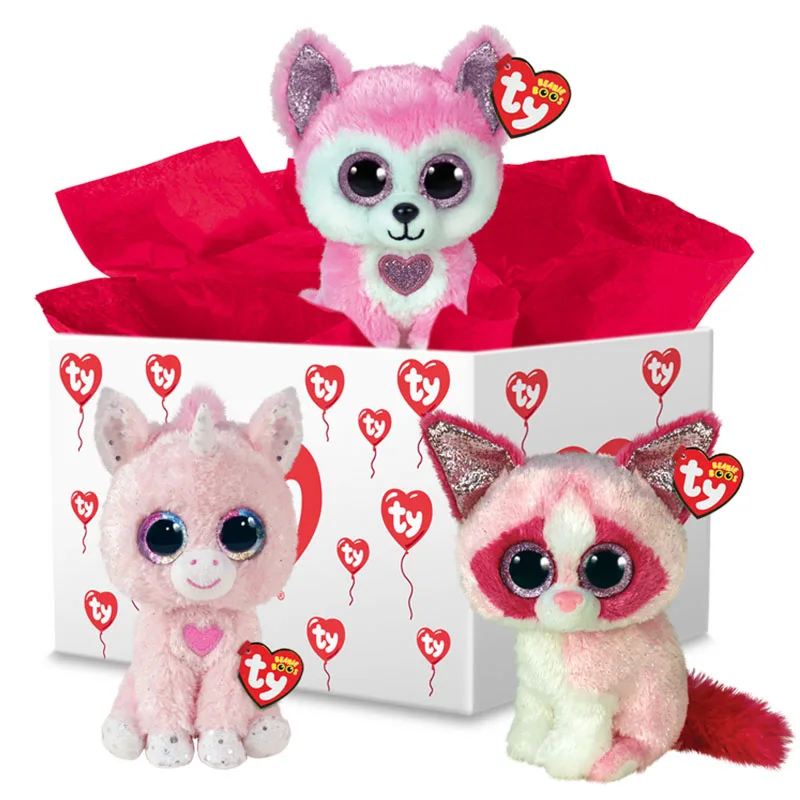 Ty Beanie Boos Mysterious New Year Gift Pink Dog Fox Unicorn Random Cute Plush Stuffed Animal Kids Toys Gifts 15CM
Ty Beanie Boos Mysterious New Year Gift Pink Dog Fox Unicorn Random Cute Plush Stuffed Animal Kids Toys Gifts 15CM