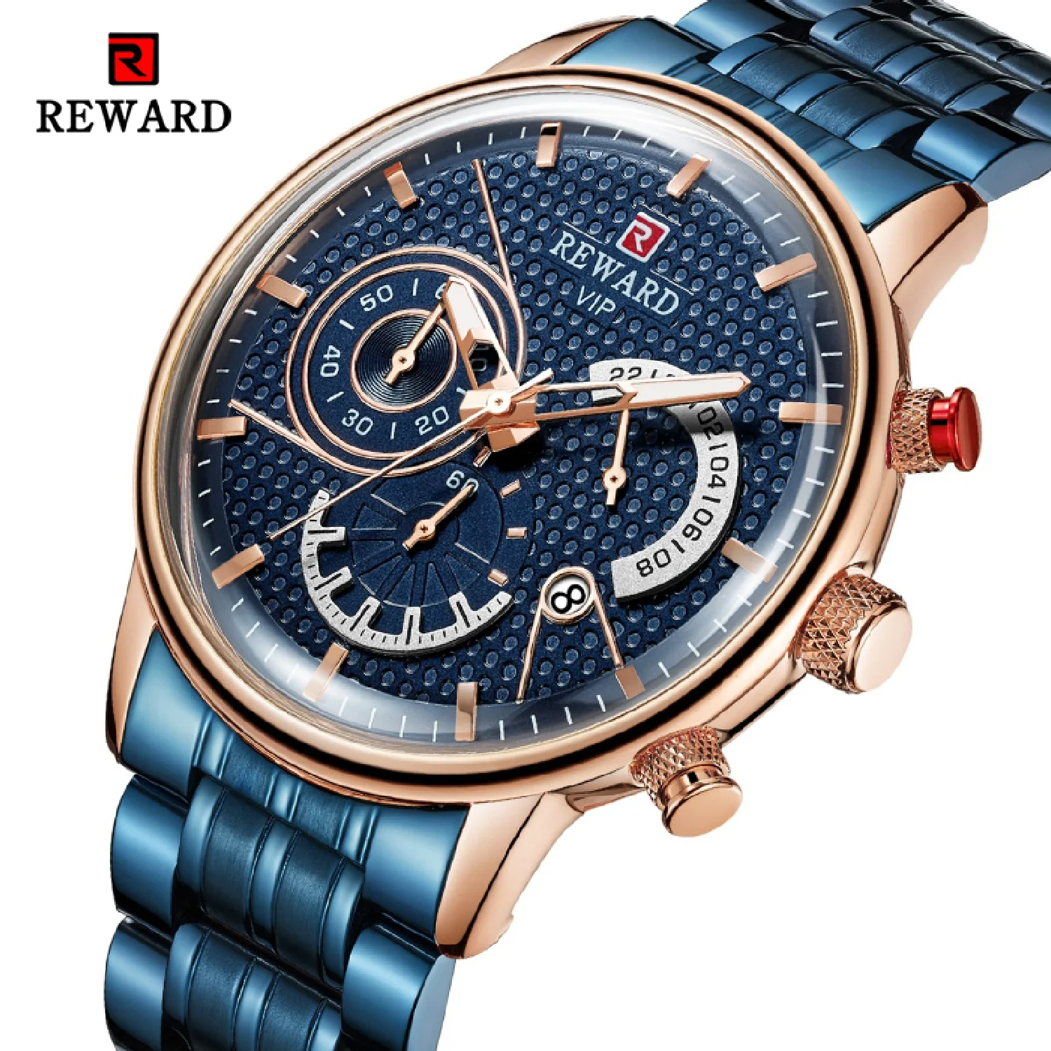 REWARD Men Watch Fashion Business Watches Men's Casual Waterproof Quartz Wrist Watch Stainless Steel Clock Relogio Masculino
REWARD Men Watch Fashion Business Watches Men's Casual Waterproof Quartz Wrist Watch Stainless Steel Clock Relogio Masculino