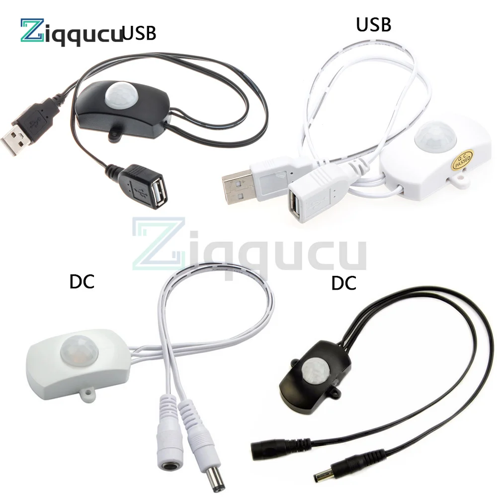 DC 5V-24V PIR Motion Sensor Light Switch with Infrared Human Body Sensor Light Bar Module DC/USB Port for LED Strip Light
DC 5V-24V PIR Motion Sensor Light Switch with Infrared Human Body Sensor Light Bar Module DC/USB Port for LED Strip Light
