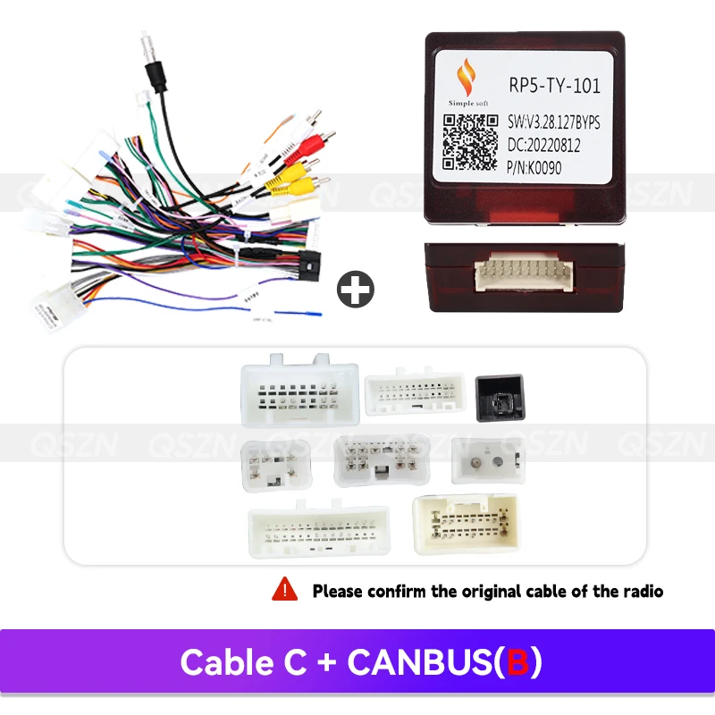 QSZN 2015-2020 для TOYOTA VITZ/YARIS 9-дюймовый автомобильный каркас, адаптер для лицевой панели, Android-радио, жгут проводов приборной панели Canbus, комплект монтажной панели
QSZN 2015-2020 для TOYOTA VITZ/YARIS 9-дюймовый автомобильный каркас, адаптер для лицевой панели, Android-радио, жгут проводов приборной панели Canbus, комплект монтажной панели
