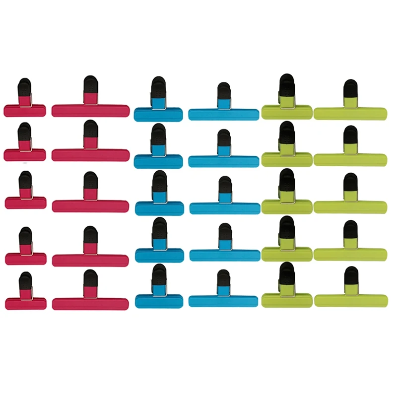 30PCS Bag Clips Assorted Sizes Food Bag Clips Plastic Heavy Seal Grip For Snacks Coffee Vegetables Fruit, 3 Color 2 Size
30PCS Bag Clips Assorted Sizes Food Bag Clips Plastic Heavy Seal Grip For Snacks Coffee Vegetables Fruit, 3 Color 2 Size
