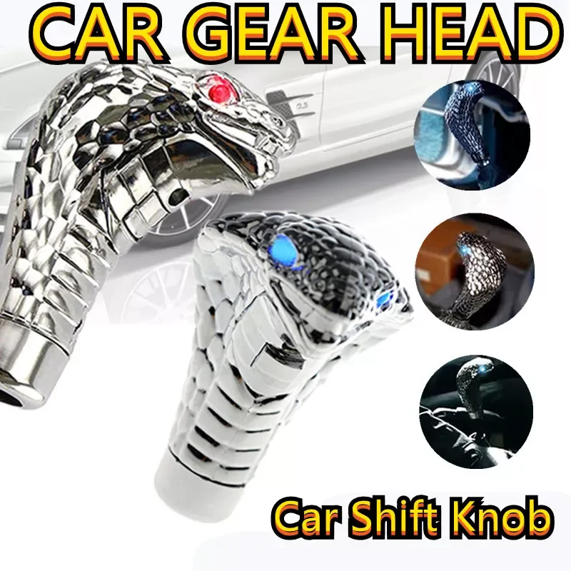 Gear Shift Shifter Knob Lever Handle Head Manual Cobra Universal LED Glasses Snake Four Flash Mode 1Set 2 Color
Gear Shift Shifter Knob Lever Handle Head Manual Cobra Universal LED Glasses Snake Four Flash Mode 1Set 2 Color