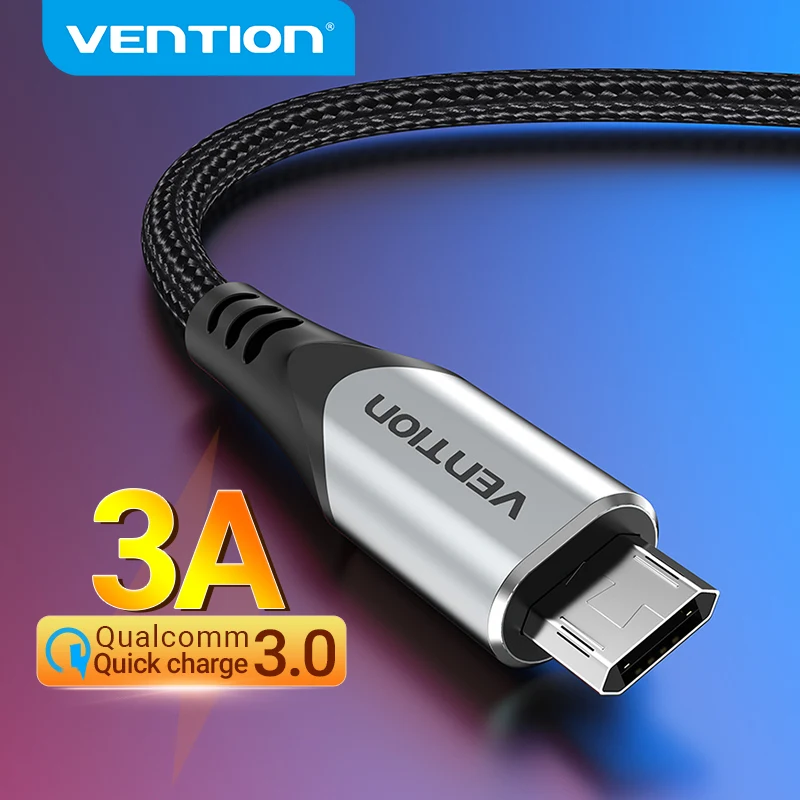 Двусторонний кабель Micro USB Vention, 3 А, нейлоновый кабель для быстрой зарядки для Samsung, Xiaomi, HTC, LG, USB-кабель для зарядки и передачи данных, внешний к...
Двусторонний кабель Micro USB Vention, 3 А, нейлоновый кабель для быстрой зарядки для Samsung, Xiaomi, HTC, LG, USB-кабель для зарядки и передачи данных, внешний к...