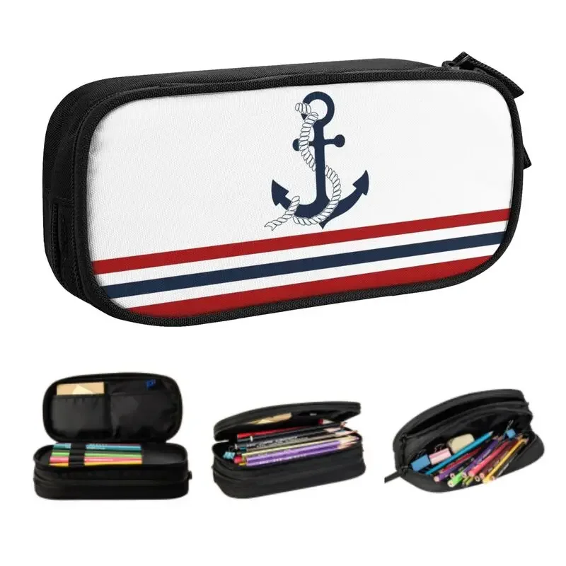Nautical Blue Anchors With Stripes Kawaii Pencil Cases Boys Gilrs Large Capacity Sailing Sailor Pencil Bag Students Stationery
Nautical Blue Anchors With Stripes Kawaii Pencil Cases Boys Gilrs Large Capacity Sailing Sailor Pencil Bag Students Stationery