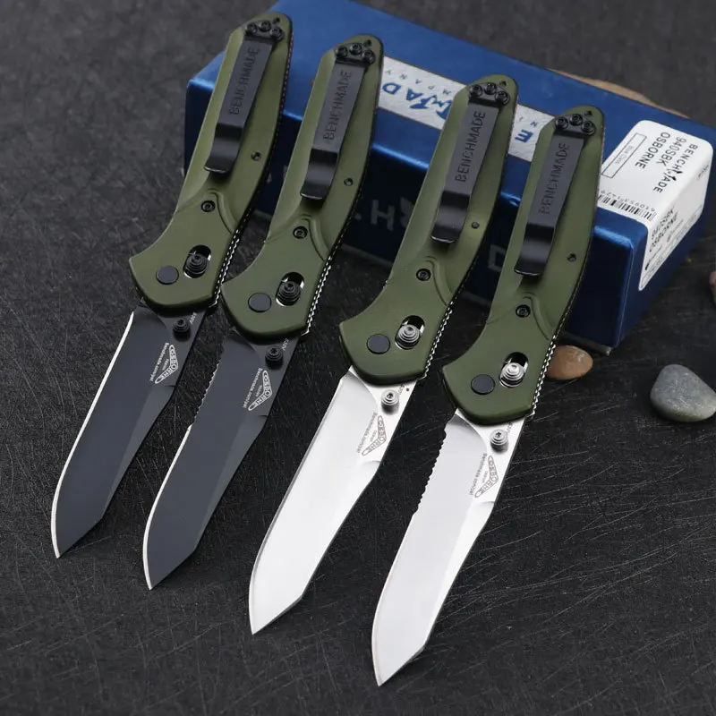 Aluminum Handle Benchmade 940SBK Osborne Folding Knife Outdoor Self-defense Military Knives Pocket EDC Tool
Aluminum Handle Benchmade 940SBK Osborne Folding Knife Outdoor Self-defense Military Knives Pocket EDC Tool