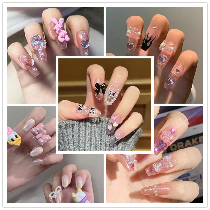 24pcs Cute Cartoon Fake Nails with Glue Press on Nail with Y2K Kawaii Design Faux Ongles Fantaisie Full Cover False Nails Tips
24pcs Cute Cartoon Fake Nails with Glue Press on Nail with Y2K Kawaii Design Faux Ongles Fantaisie Full Cover False Nails Tips