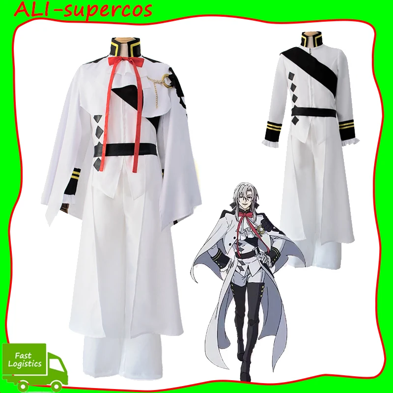 Anime Seraph Of The End Ferid Bathory Cosplay Men Costume Outfits White Cloak Long Coat Pant Set Clothing Halloween Party Suit
Anime Seraph Of The End Ferid Bathory Cosplay Men Costume Outfits White Cloak Long Coat Pant Set Clothing Halloween Party Suit