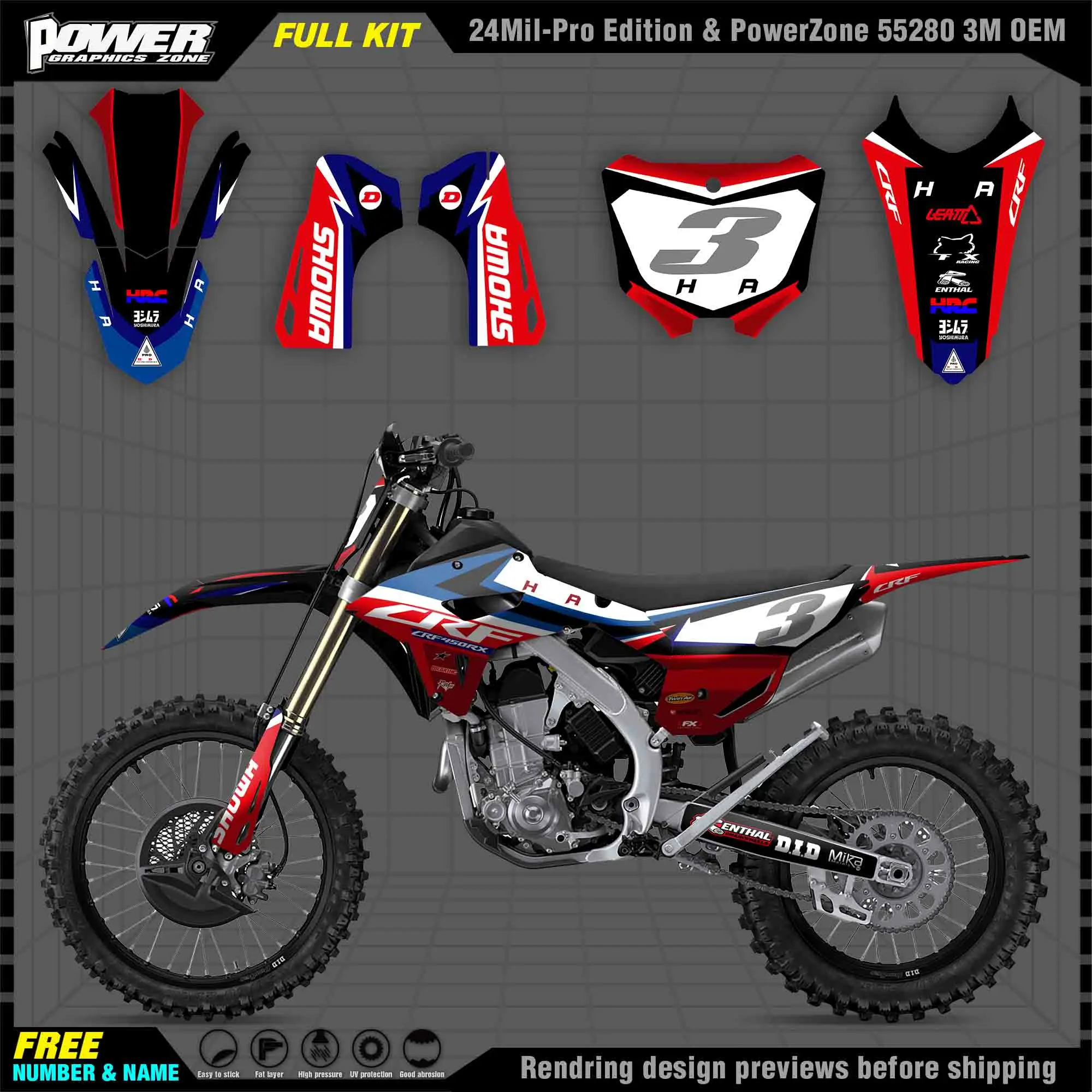 PowerZone Custom Team Graphics Backgrounds Decals Stickers Kit For HONDA 21-22 CRF450RX 2021 2022 CRF450RX Stickers Kit 006
PowerZone Custom Team Graphics Backgrounds Decals Stickers Kit For HONDA 21-22 CRF450RX 2021 2022 CRF450RX Stickers Kit 006