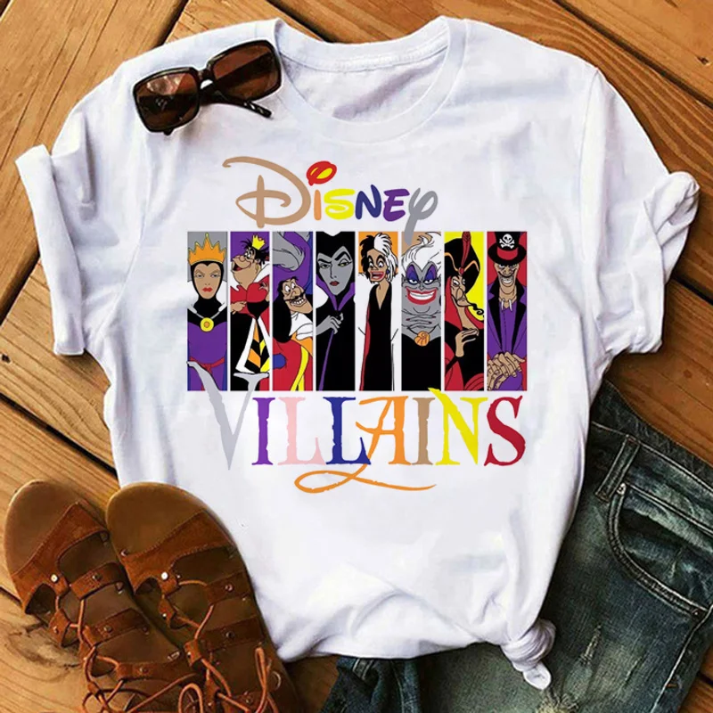 Disney Villains Princess T Shirt Women Kawaii Bad Villain Graphic Tees Harajuku Anime T-shirt Unisex Tops Tshirt Female
Disney Villains Princess T Shirt Women Kawaii Bad Villain Graphic Tees Harajuku Anime T-shirt Unisex Tops Tshirt Female