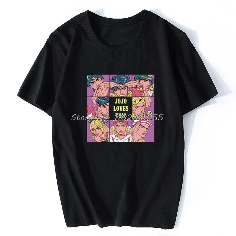 Jojo Bizarre Adventure T Shirt Men Japan Anime Tops Kawaii Harajuku Manga Unisex Casual Cotton Tees Streetwear Oversize
Jojo Bizarre Adventure T Shirt Men Japan Anime Tops Kawaii Harajuku Manga Unisex Casual Cotton Tees Streetwear Oversize