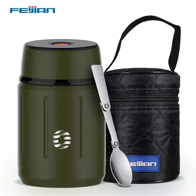 FEIJIAN Food Thermos Stainless Steel Thermal Lunch Box Portable Insulated Container Food Vacuum Box No BPA 750ML
FEIJIAN Food Thermos Stainless Steel Thermal Lunch Box Portable Insulated Container Food Vacuum Box No BPA 750ML