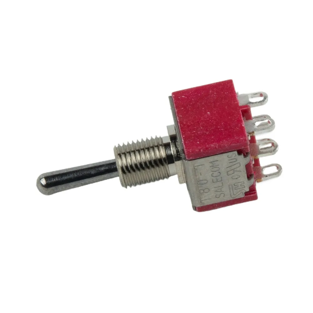 ON-OFF-ON 3 Way 6 Pin Electric Guitar Bass Rocker Toggle Switch Accessories Red Electric Guitar Six-pin Three-speed Switch
ON-OFF-ON 3 Way 6 Pin Electric Guitar Bass Rocker Toggle Switch Accessories Red Electric Guitar Six-pin Three-speed Switch