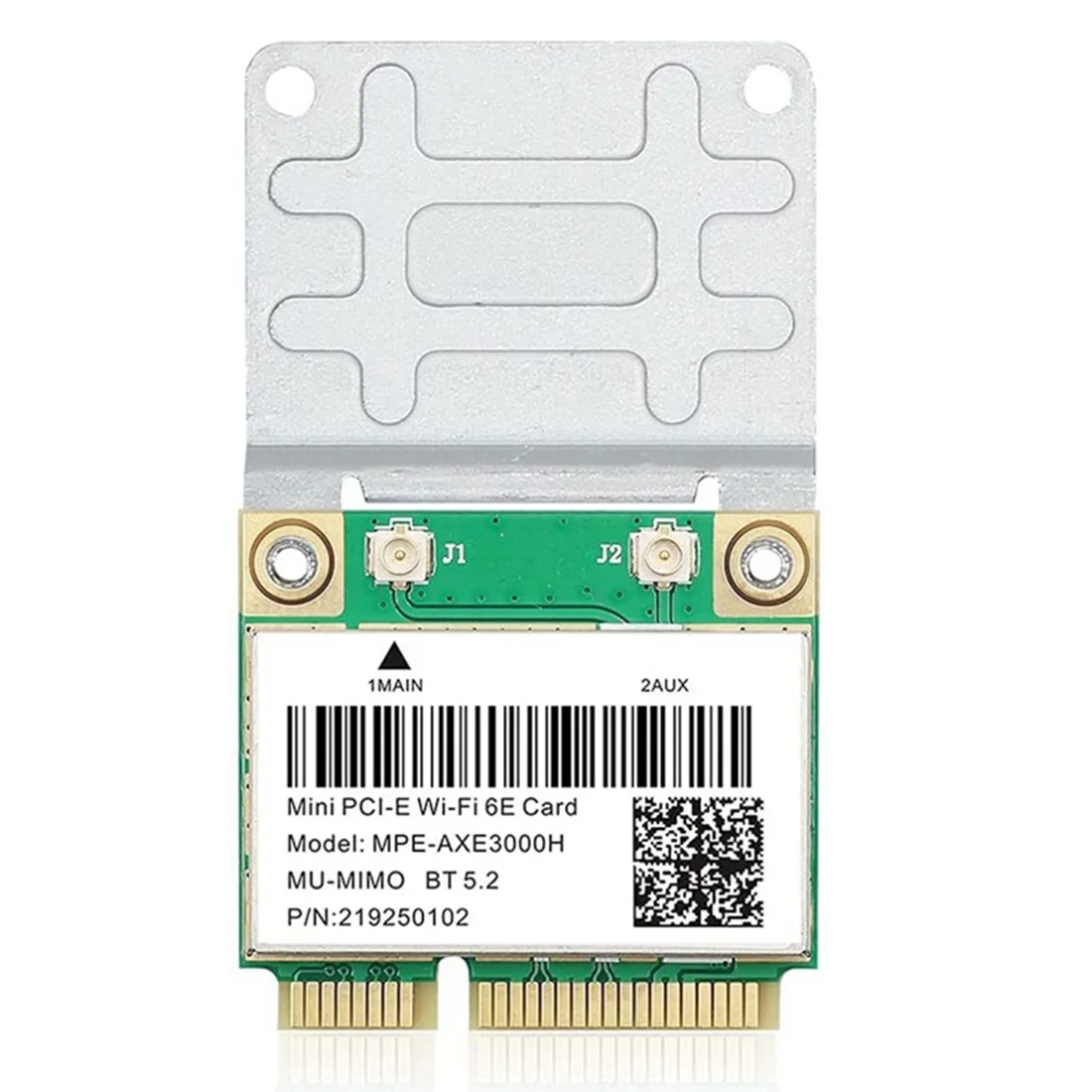 MPE-AXE3000H 5374Mbps Wifi 6E Wireless Card AX210 Mini PCIE Wifi Card Bluetooth 5.2 802.11AX 2.4G/5G/6Ghz Wlan Wifi Card
MPE-AXE3000H 5374Mbps Wifi 6E Wireless Card AX210 Mini PCIE Wifi Card Bluetooth 5.2 802.11AX 2.4G/5G/6Ghz Wlan Wifi Card