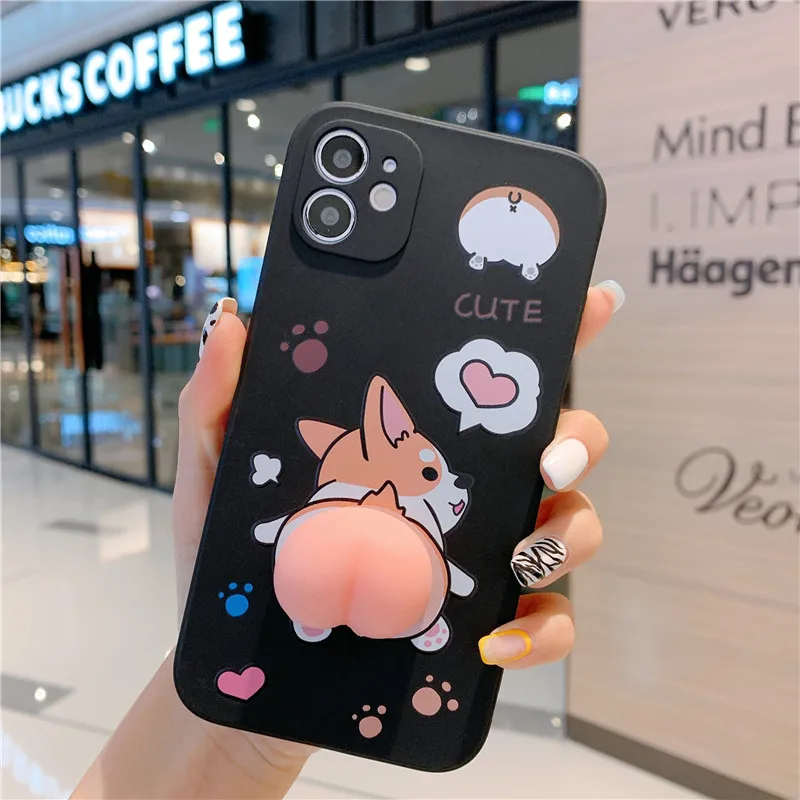 TPU Case for iPhone 12 mini pro max Lovely Dog Butt Squeeze Soft Cover for iPhone 11 X XS max XR 7 8 plus Back Cover Shell
TPU Case for iPhone 12 mini pro max Lovely Dog Butt Squeeze Soft Cover for iPhone 11 X XS max XR 7 8 plus Back Cover Shell